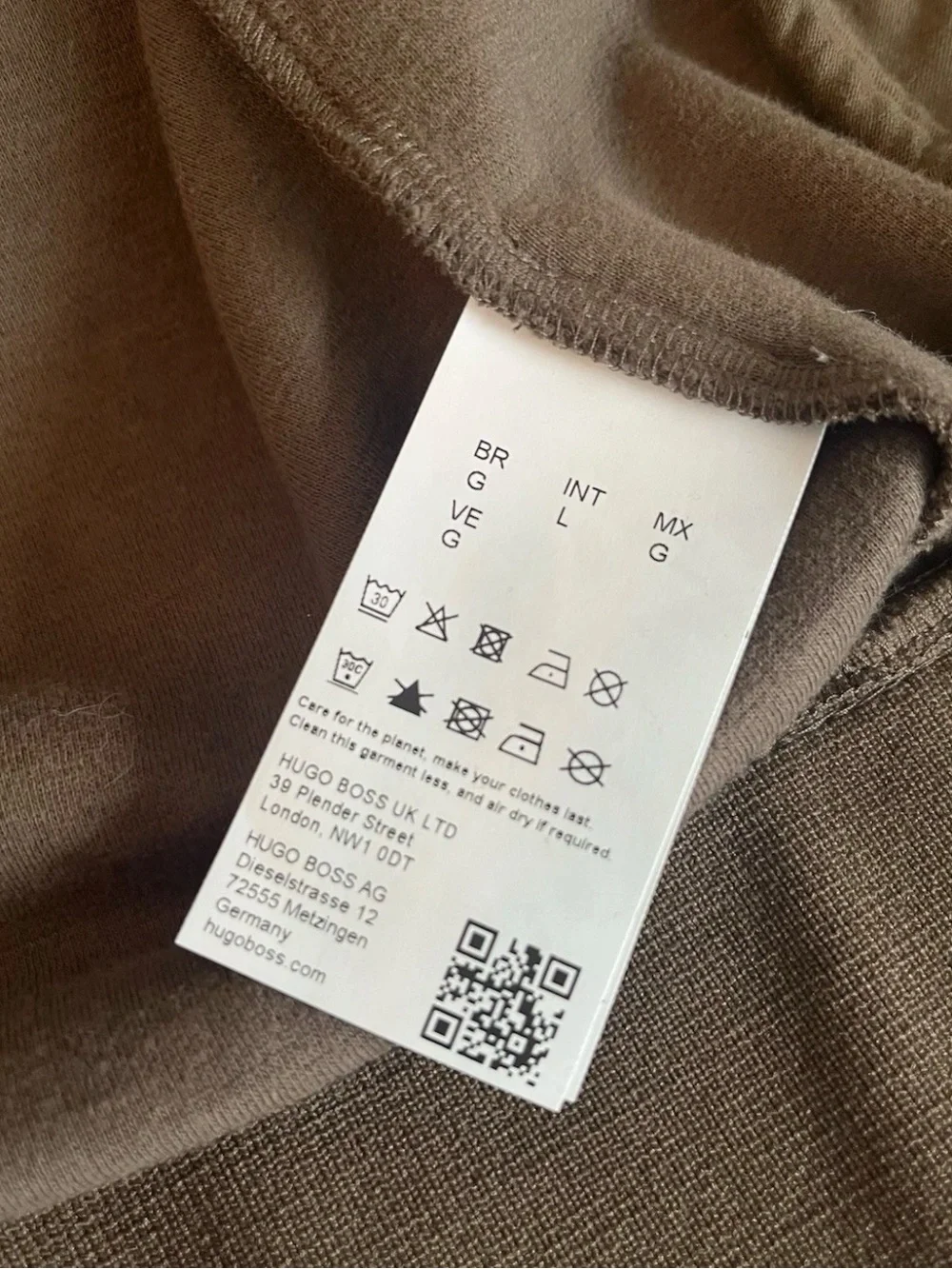 BOSS Men's Brown Full-Zip Sweater Jacket large